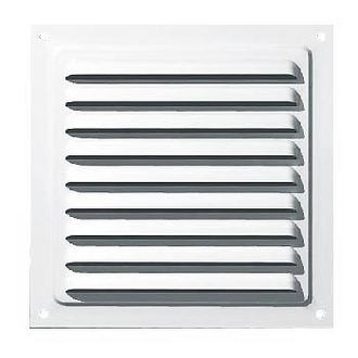 Решетка металлическая белая ERA 2525МЭ 250х250мм